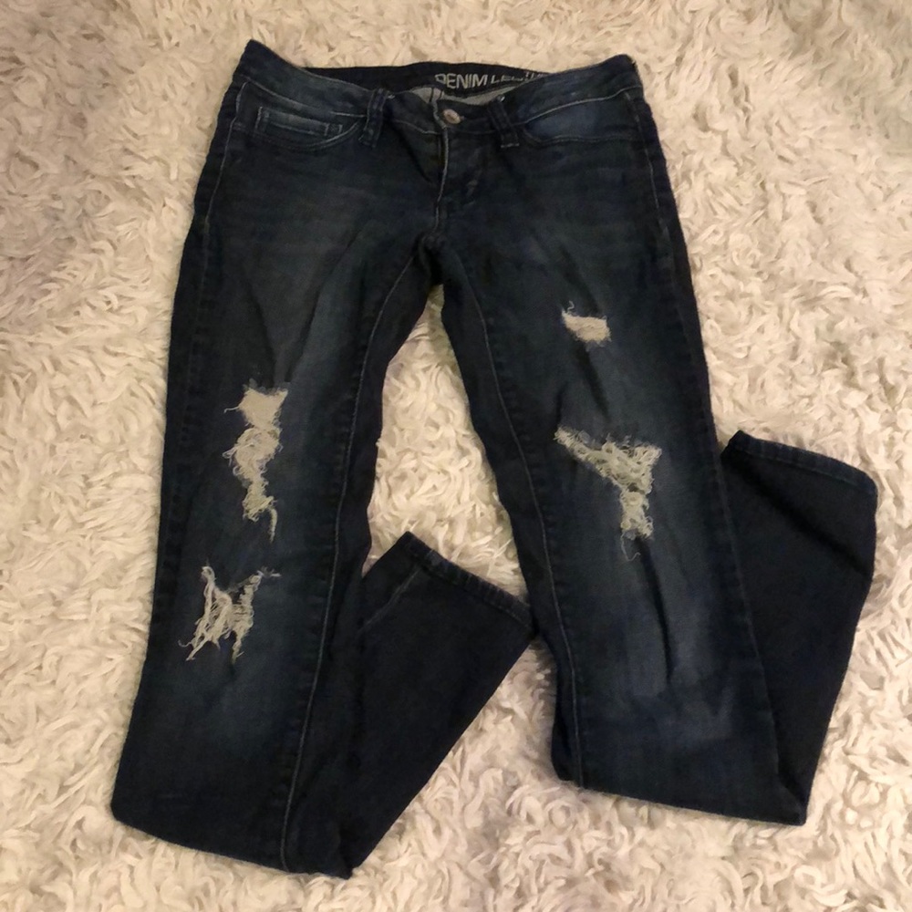 Distressed Dark Jeans - Bullhead